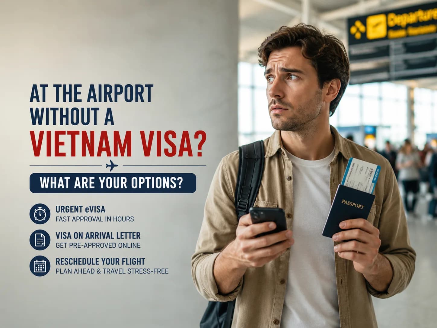 At the Airport Without a Vietnam Visa? What Are Your Options?